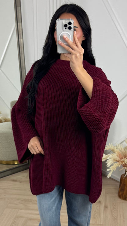 Oversized Gebreide Knit Trui