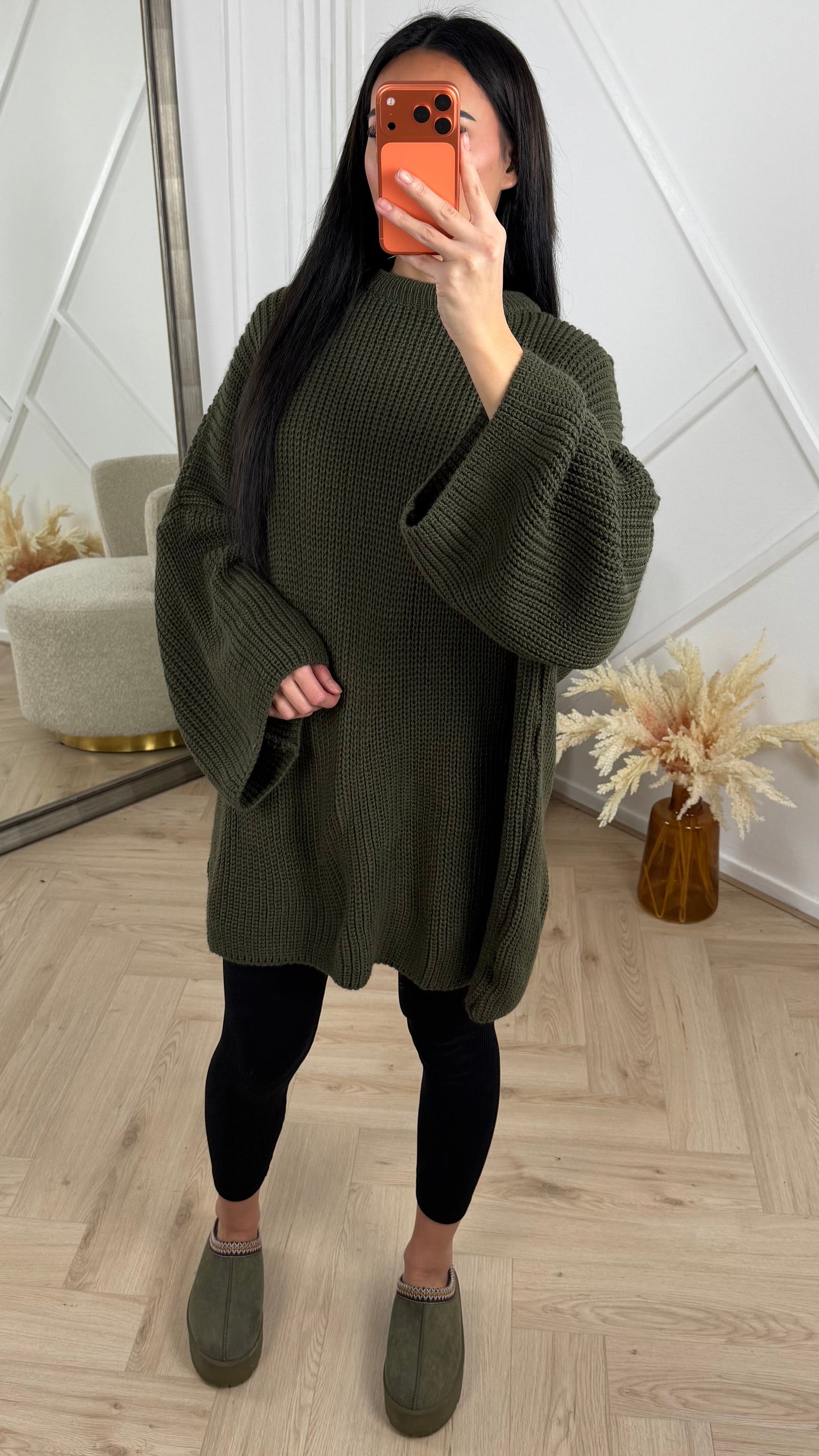 Oversized Gebreide Knit Trui