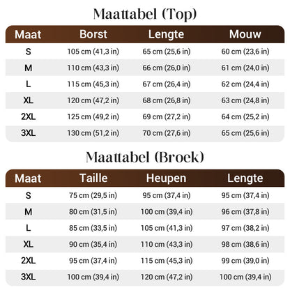 Dames casual set: top en broek met trekkoord