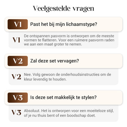 Dames casual set: top en broek met trekkoord