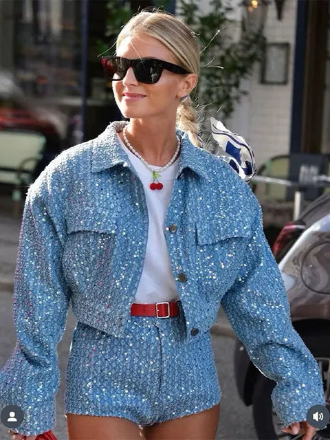 Luna™ Premium Denim Two-Piece Set