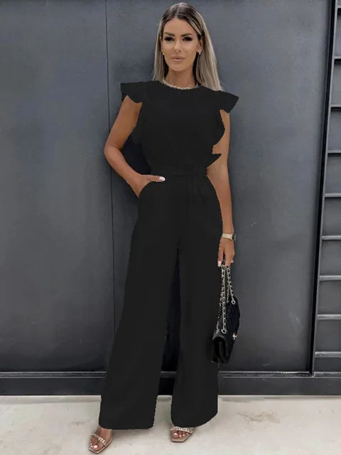 NOIRÉ elegant Two-Piece Set – Wide Leg Pants &amp; Sleeveless Top