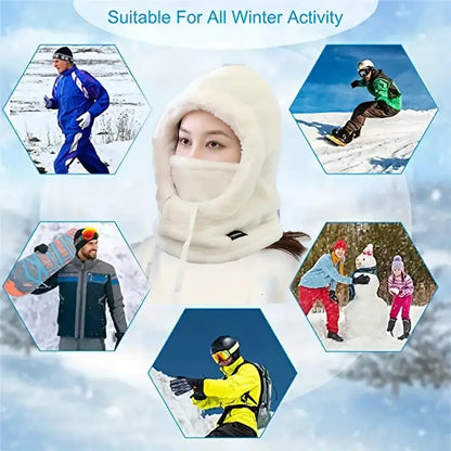 Noire Women’s Winter Fleece Hood Scarf