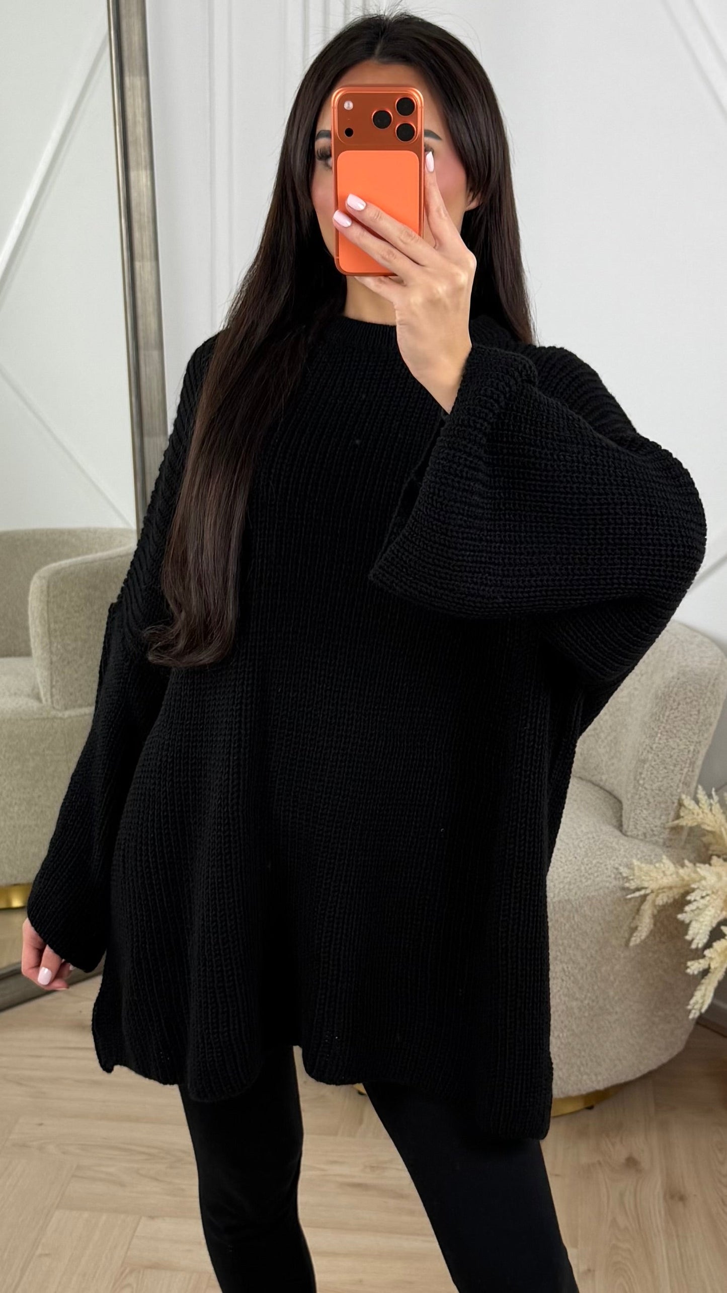 Oversized Gebreide Knit Trui