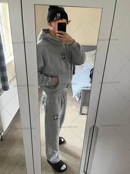 Urban Streetwear Hoodie Set