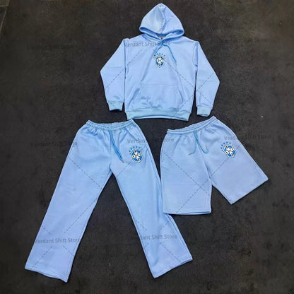 Urban Streetwear Hoodie Set