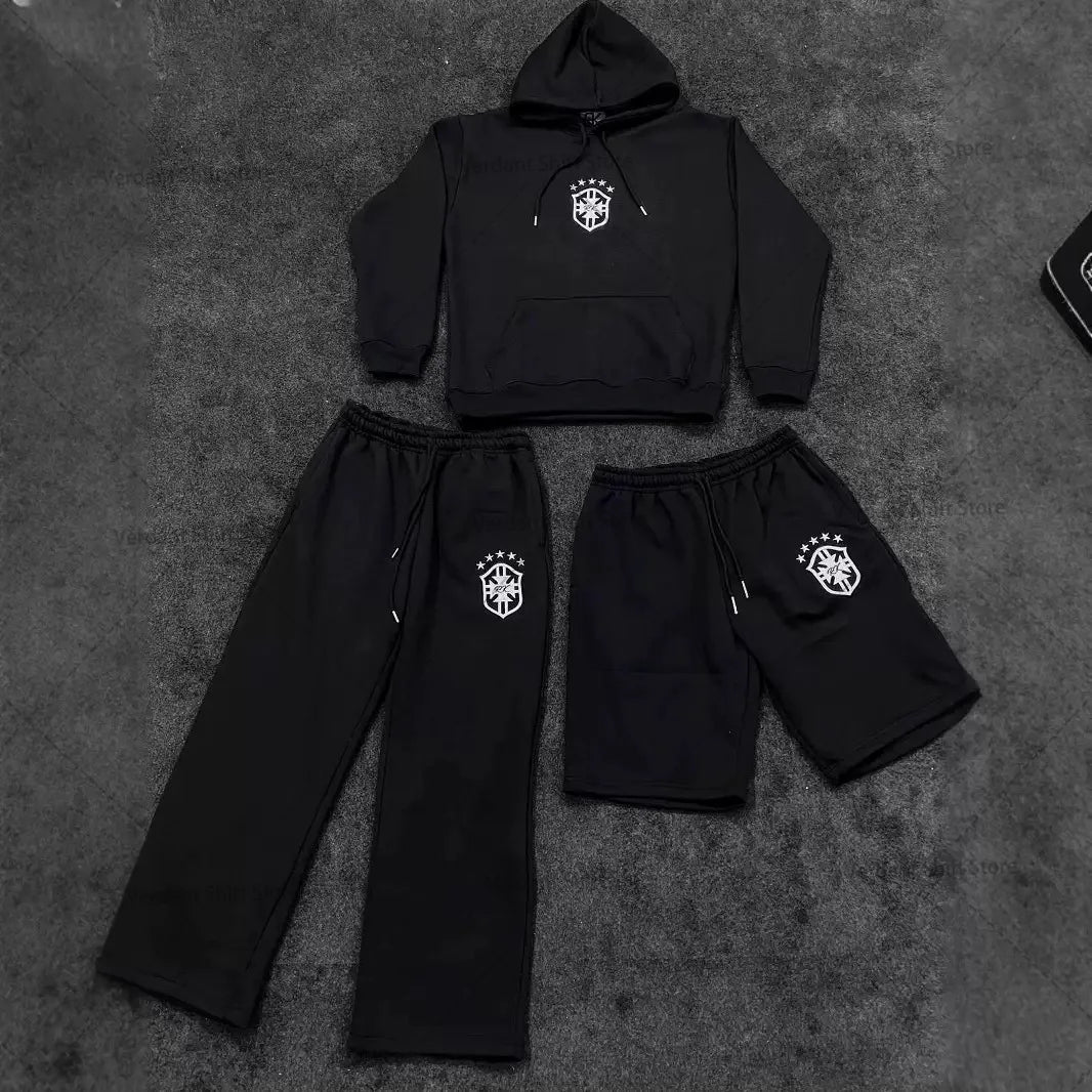 Urban Streetwear Hoodie Set