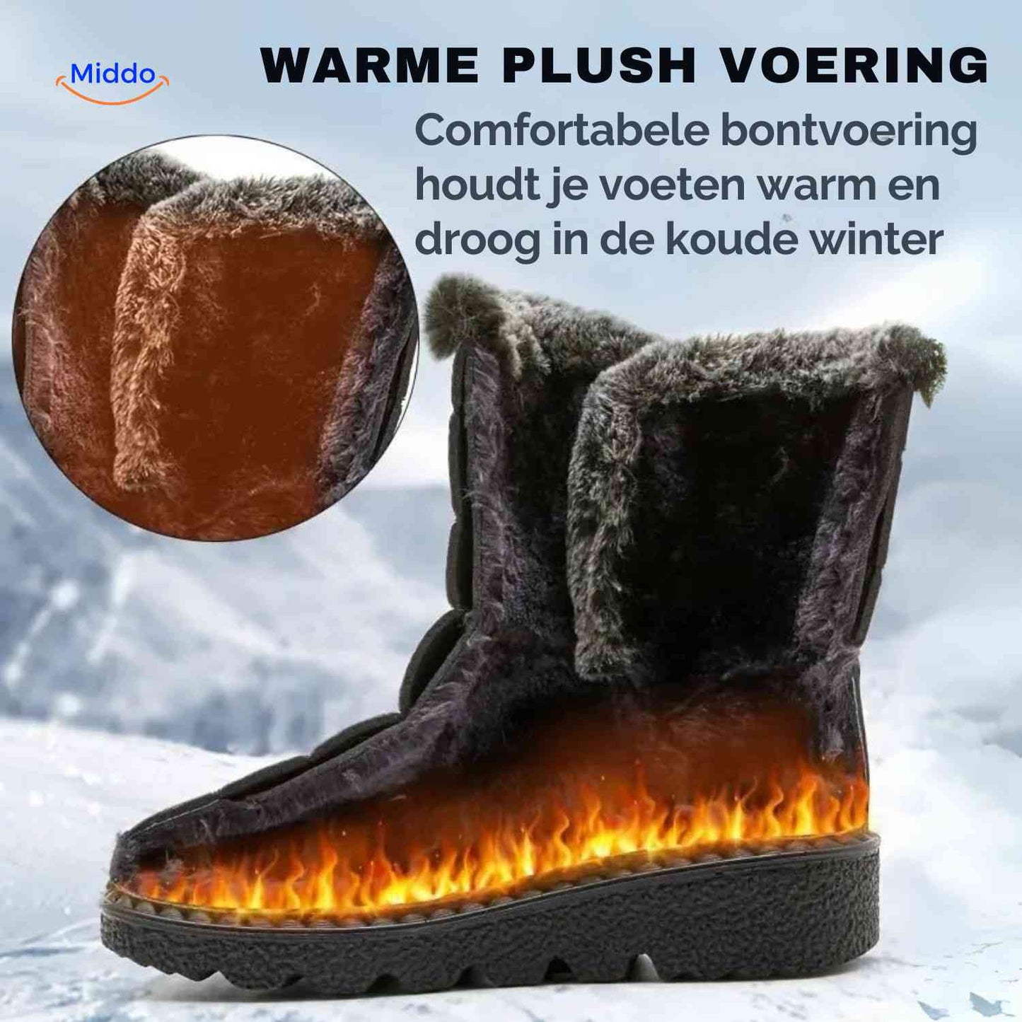 SnowBoots™ Winter Boots - warm gevoerd, antislip & waterafstotend